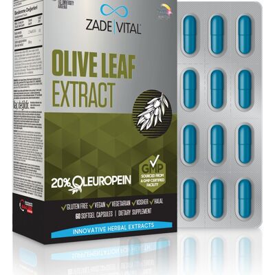 Zade Vital Olive Leaf Extract Blister 60 Capsules