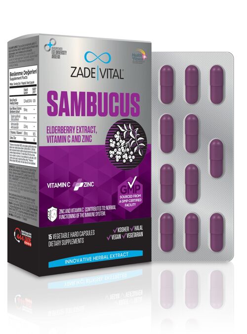 Zade Vital Sambucus Blister 15 Capsules