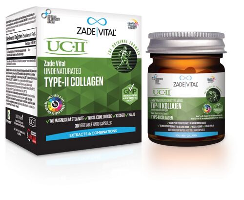 Zade Vital Type-II Collagen Undenaturated 30 Capsules