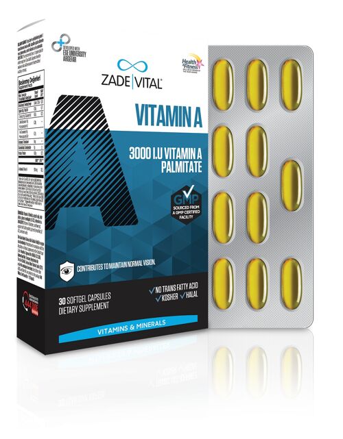 Zade Vital Vitamin A Blister 30 Capsules