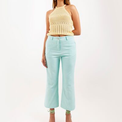 Californian flare suit pants in organic cotton