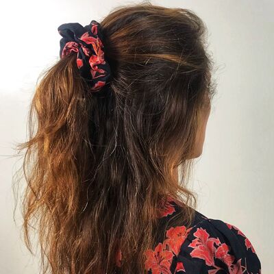 Goma para el pelo con flores - talla única