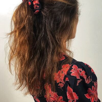 Goma para el pelo con flores - talla única