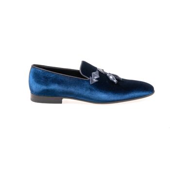 CHAUSSURES EN CUIR VELOURS BLEU 2