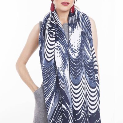 SCARF GEO BLUE