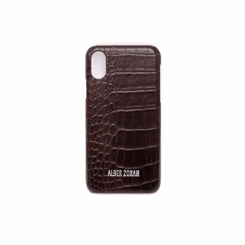 Leather cell cover iphone x iphone xs brown