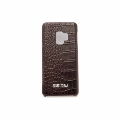 Leather cell cover samsung s9 brown