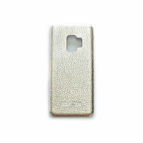 Leather cell cover samsung s9 gold