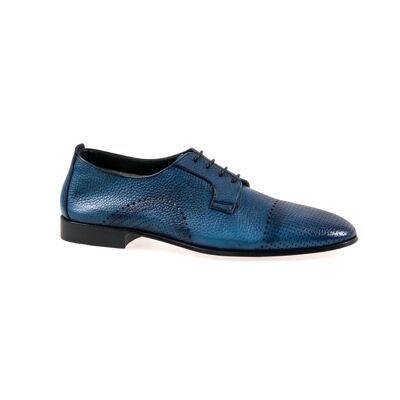 Leather shoes blue & black