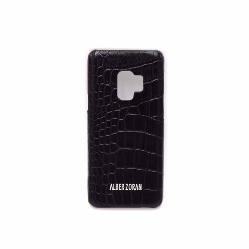 Leather cell cover samsung s9 black