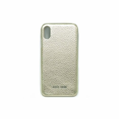 Leather cell gold cover iphone xs max