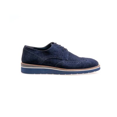 Leather shoes blue