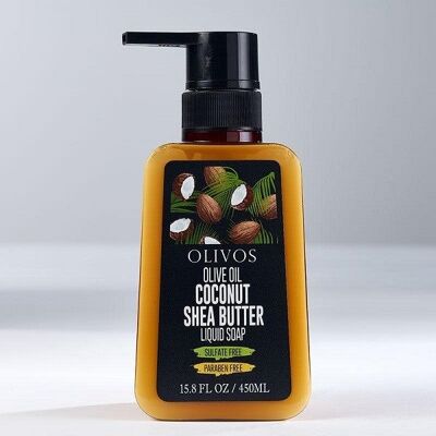 Olivos Coconut and Sheabutter Liquid Soap 450mL