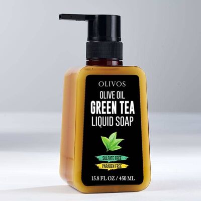 Olivos Green Tea Liquid Soap 450mL