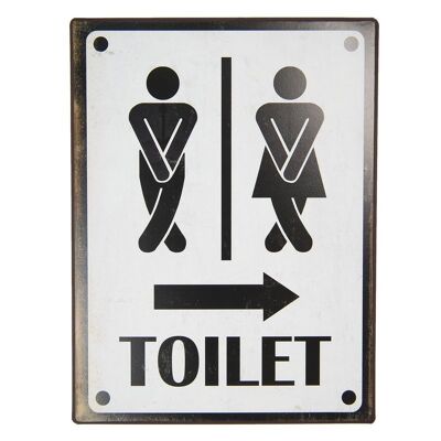 Tekstbord Toilet 26x35 cm 1