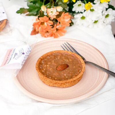 Caramel and almond/cinnamon tart - 90g