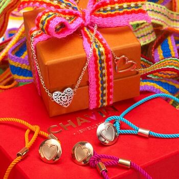 Collier avec pendentif en forme de cœur en vermeil rose 18 carats pour femme/fille 2