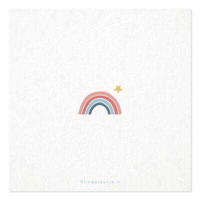 Poster card 'Rainbow' / 19 x 19 cm