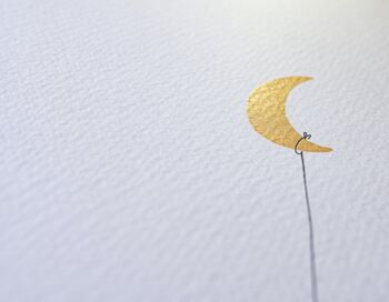 Carte affiche 'Lune' / 19 x 19 cm 2