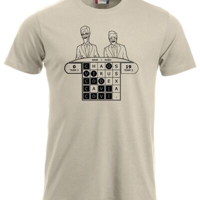 Covid Lingo T-shirt - Men - Khaki