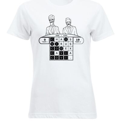 Covid Lingo T-shirt - Dames - Wit