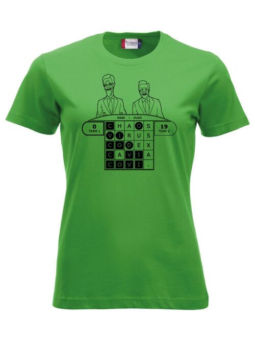 Covid Lingo T-shirt - Dames - Khaki