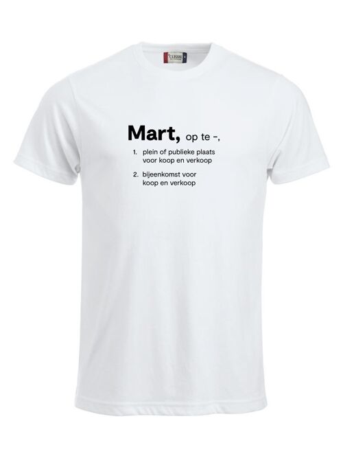 Mart T-shirt - Heren - Wit