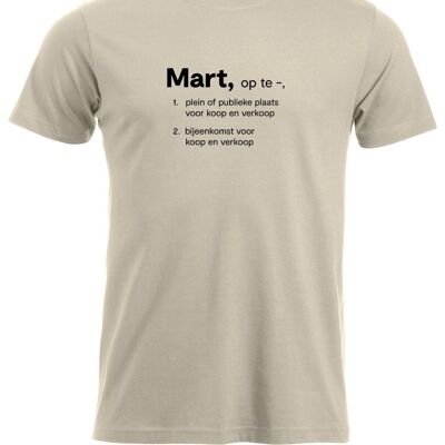 Mart T-shirt - Heren - Khaki