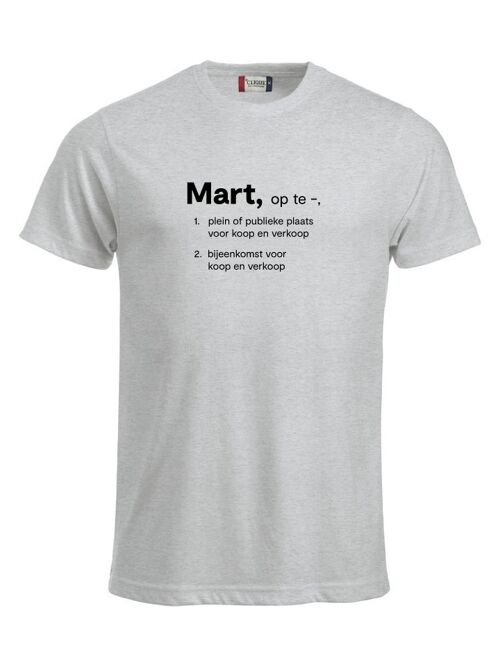 Mart T-shirt - Heren - Grijs