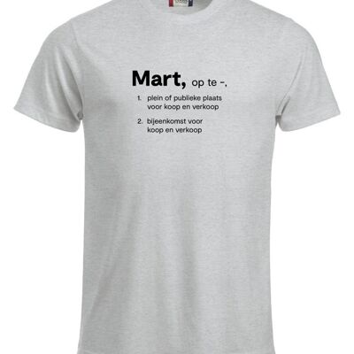 Mart T-shirt - Heren - Grijs