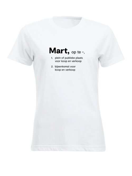 Mart T-shirt - Dames - Wit