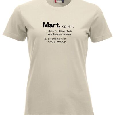 Camiseta Mart - Mujer - Caqui