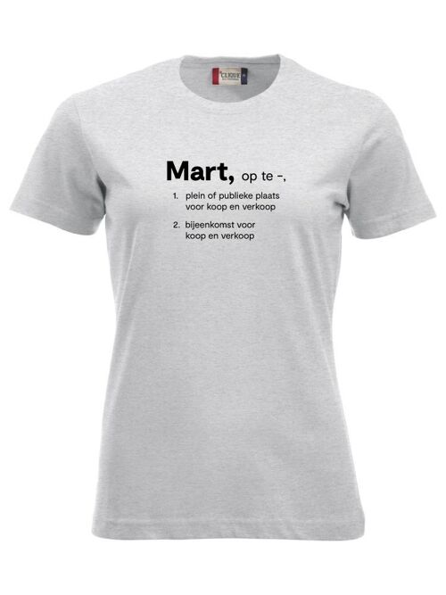 Mart T-shirt - Dames - Grijs