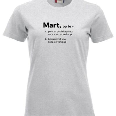 T-shirt Mart - Donna - Grigio