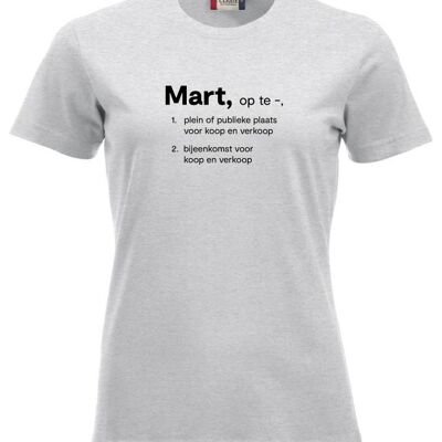 Mart T-shirt - Dames - Grijs