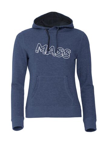 Sweat à capuche MASS 3D - Femme - Bleu 1