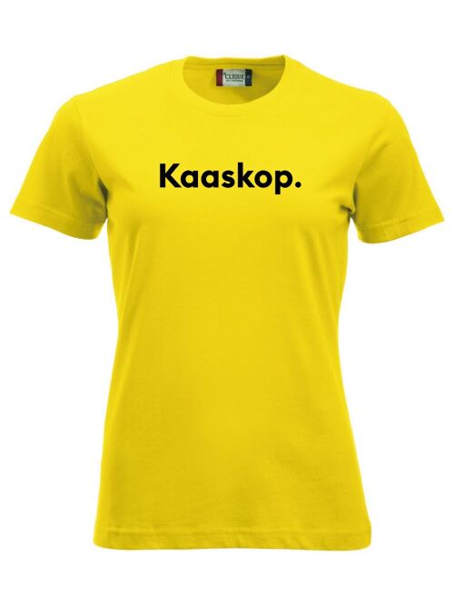 Kaaskop T-shirt - Dames - Geel