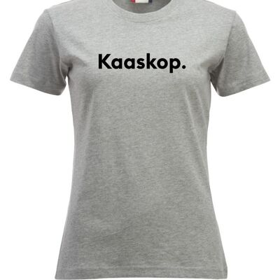 T-Shirt mit Käsekopf - Damen - Ash