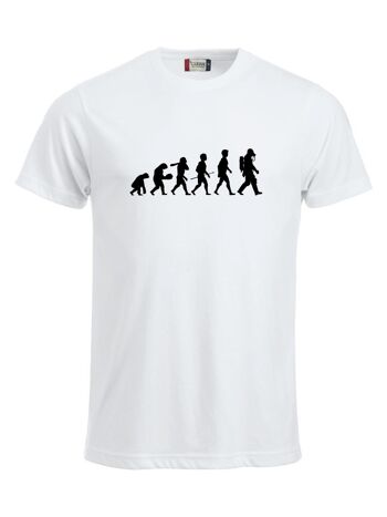 T-shirt Evolution of Man - Homme - Blanc 1