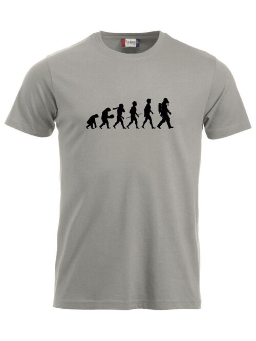 Evolution of Man T-shirt - Heren - Grijs