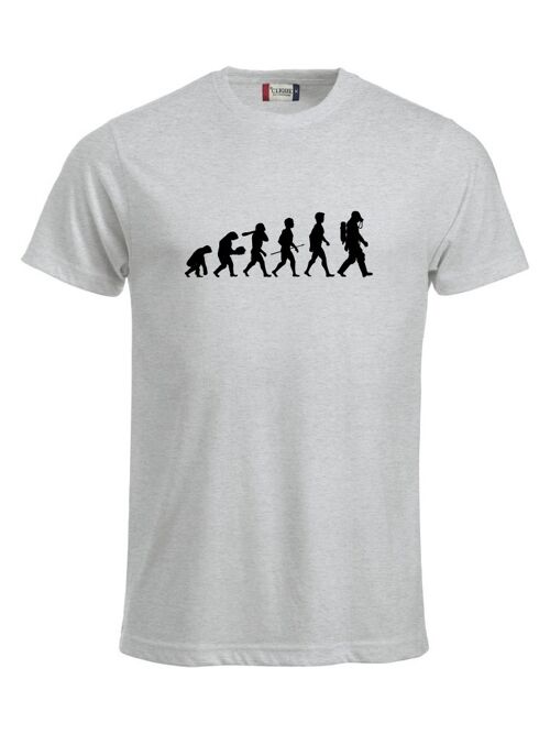 Evolution of Man T-shirt - Heren - Ash