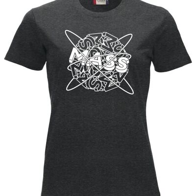 T-shirt Planet MASS - Femme - Anthracite