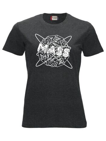 T-shirt Planet MASS - Femme - Anthracite 1