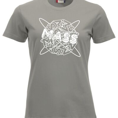 Planet MASS T-shirt - Dames - Grijs