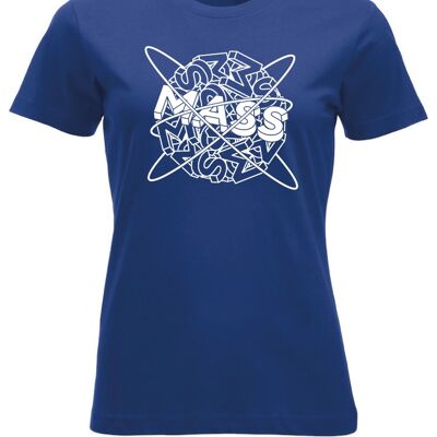 Planet MASS T-shirt - Dames - Blauw