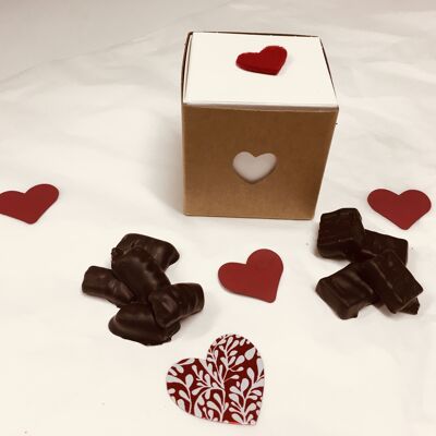 Chocolates Tenderness Box: THE ORGANIC gift to express your affection, 120g