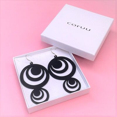 Boucles d'oreilles Twiggy - Noir