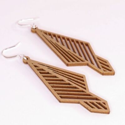 Esperanza Wooden Earrings - Light