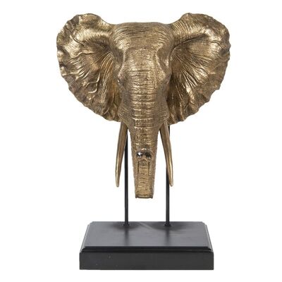 Decoratie olifant hoofd 42x30x56 cm 1