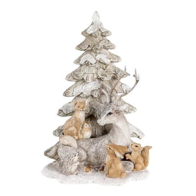 Decoratie dieren bij kerstboom 14x11x20 cm 1